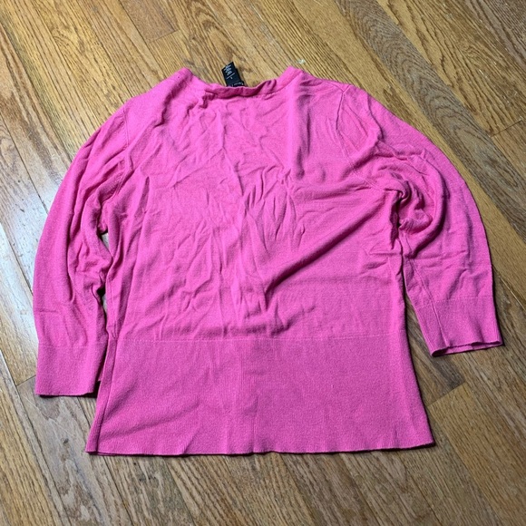 White House Black Market Fuchsia Pink V-Neck Button Cardigan - Size S - Picture 2 of 9